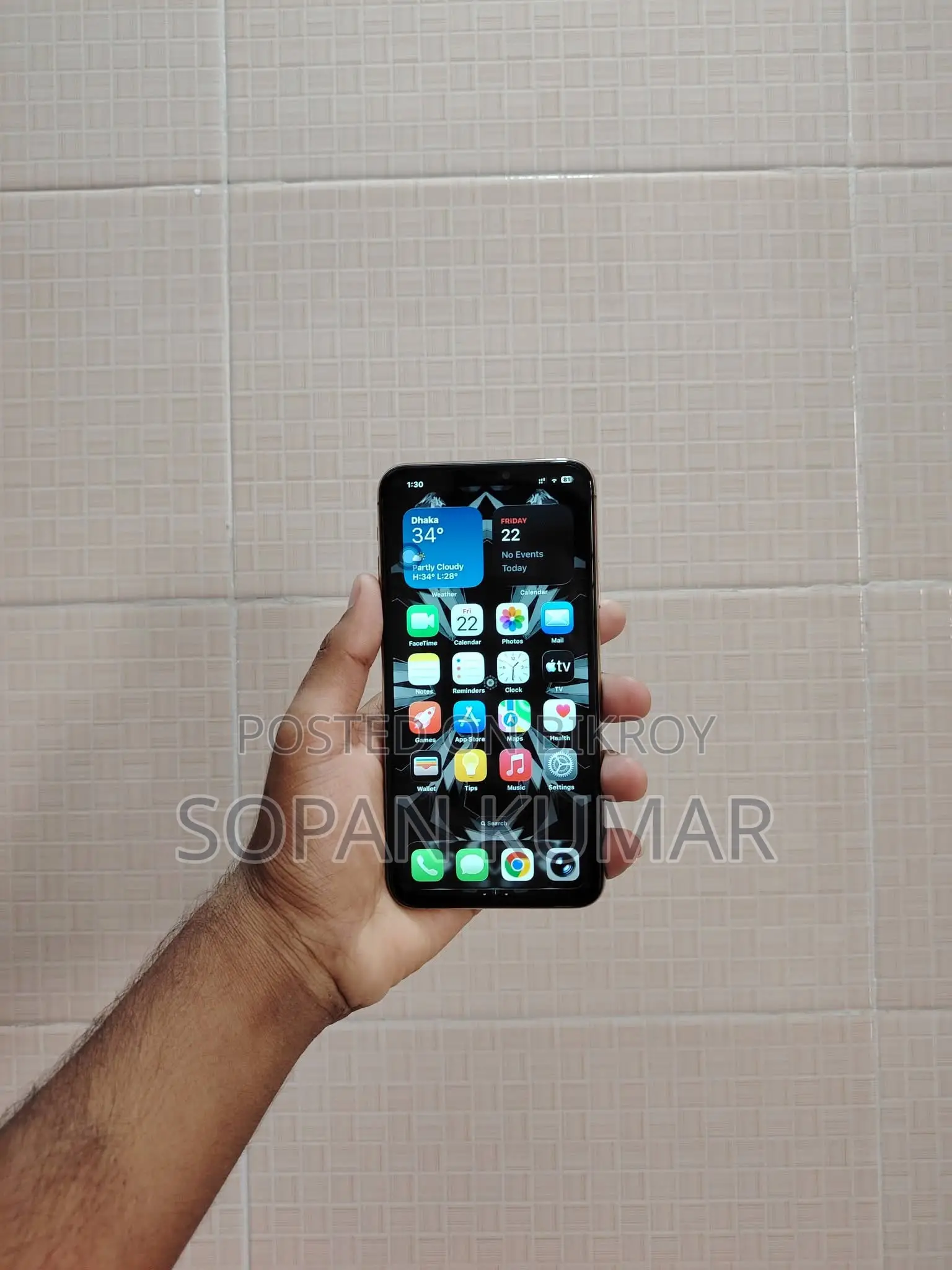 অ্যাপল আইফোন ১১ প্রো ম্যাক্স ৬৪ জিবি গোল্ড