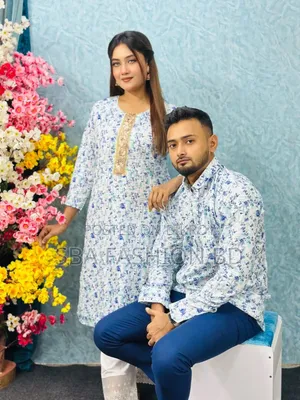 কাপল ম্যাচিং শার্ট + 2 পিস সেট - 3 কালার
