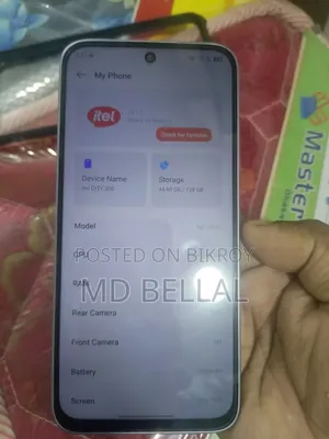 New Itel City 200 128 GB Yellow
