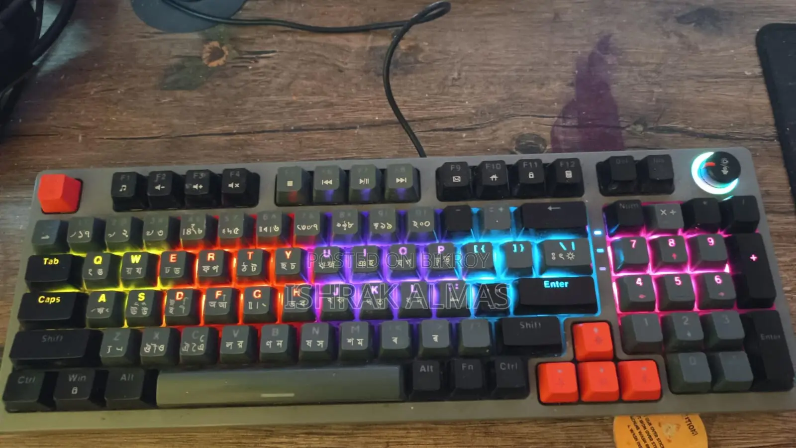 Jedel KL 114 Mechanical Keyboard & A4 Tech FSTYLER FK10
