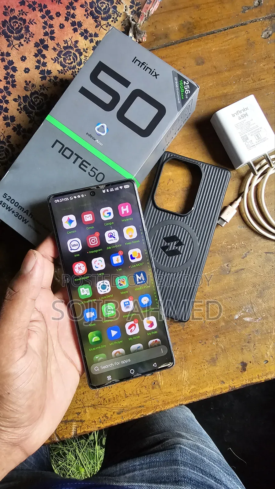 Infinix Note 50 4G 256 GB Black