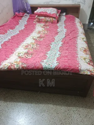 ৬/৫ খাট মেহগনি কাঠের । মজবুত টেকসই