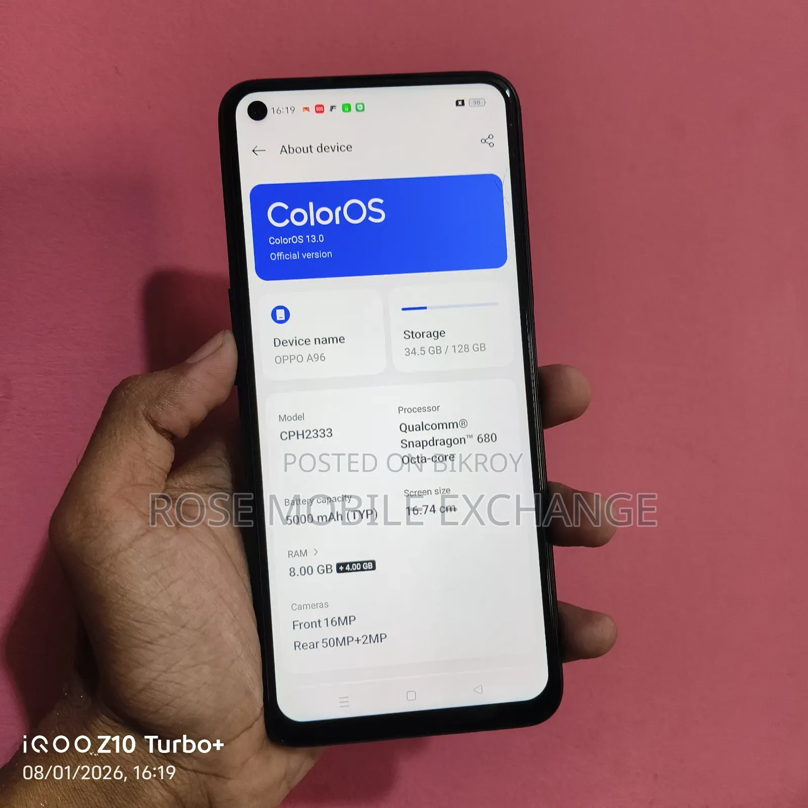 Oppo A96 128 GB Black