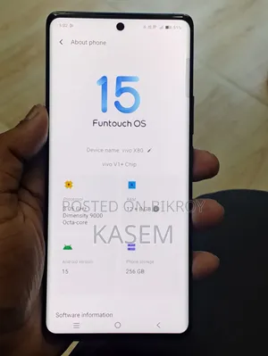 ভিভো এক্স৮০ ২৫৬ জিবি ব্ল্যাক
