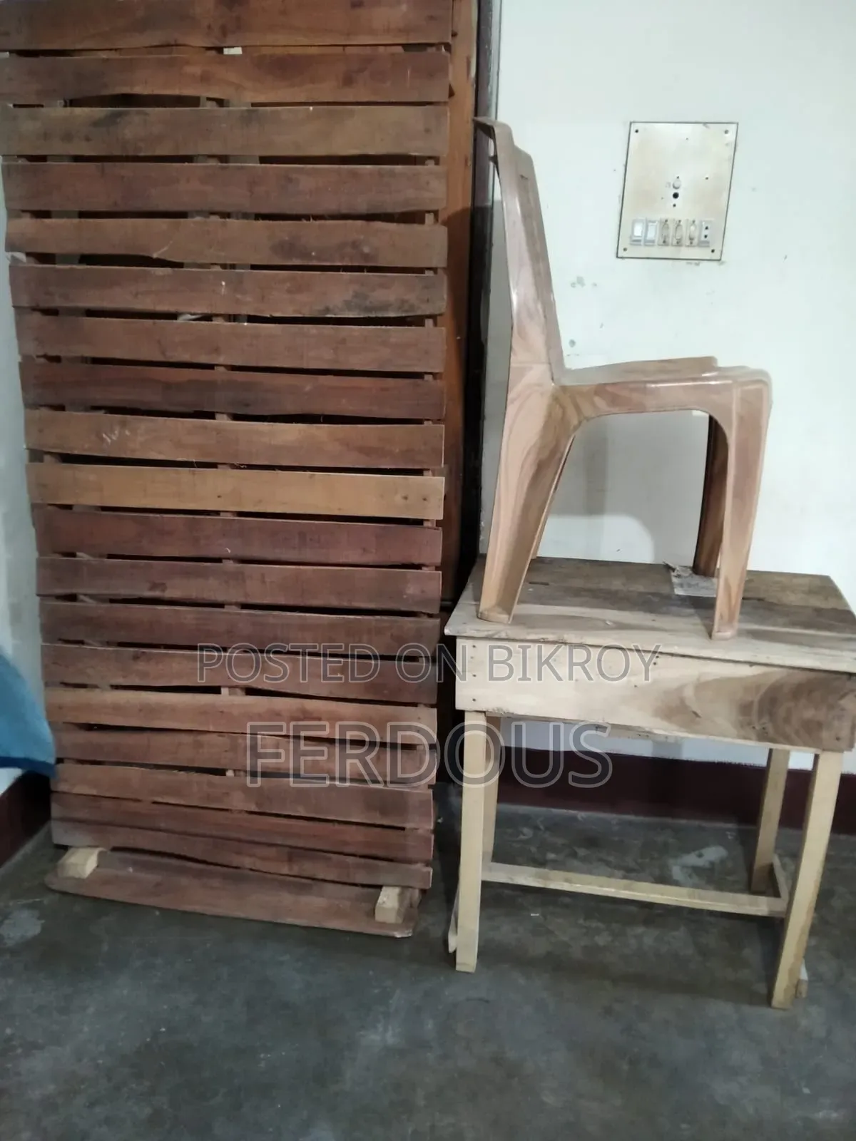 1 Wooden Bed, 1 Study Table, and 1 Chair.