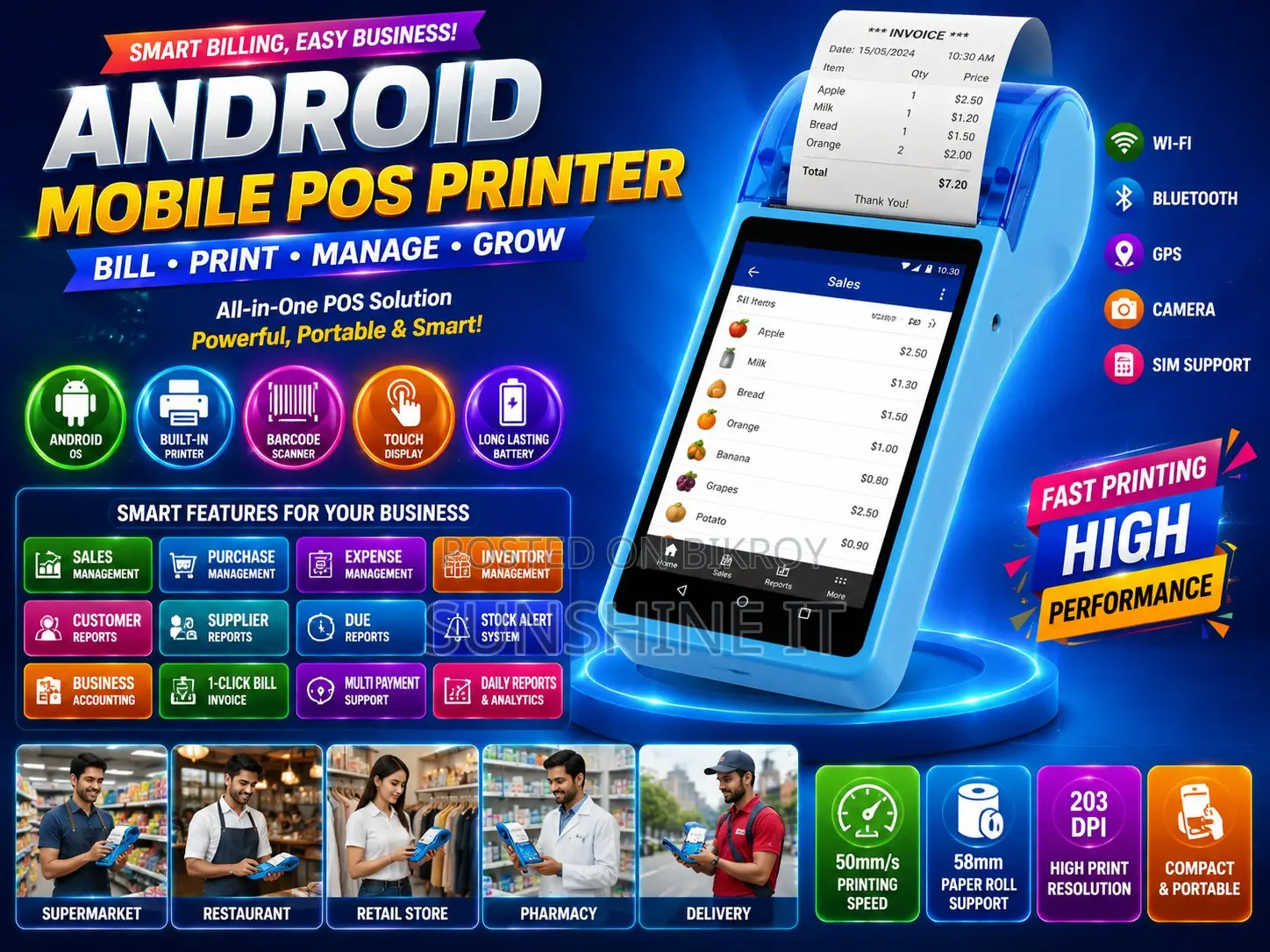 Android Mobile POS Printer