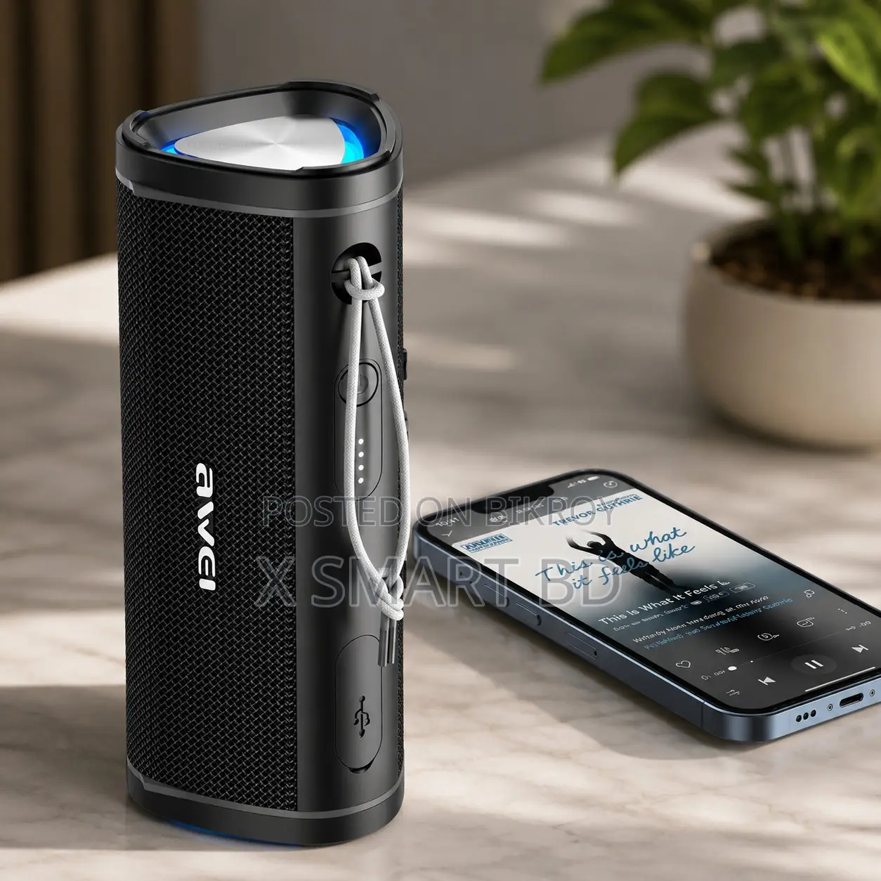 Awei Y331 Portable Bluetooth 5.0 Speaker ( Six Month Warrenty )