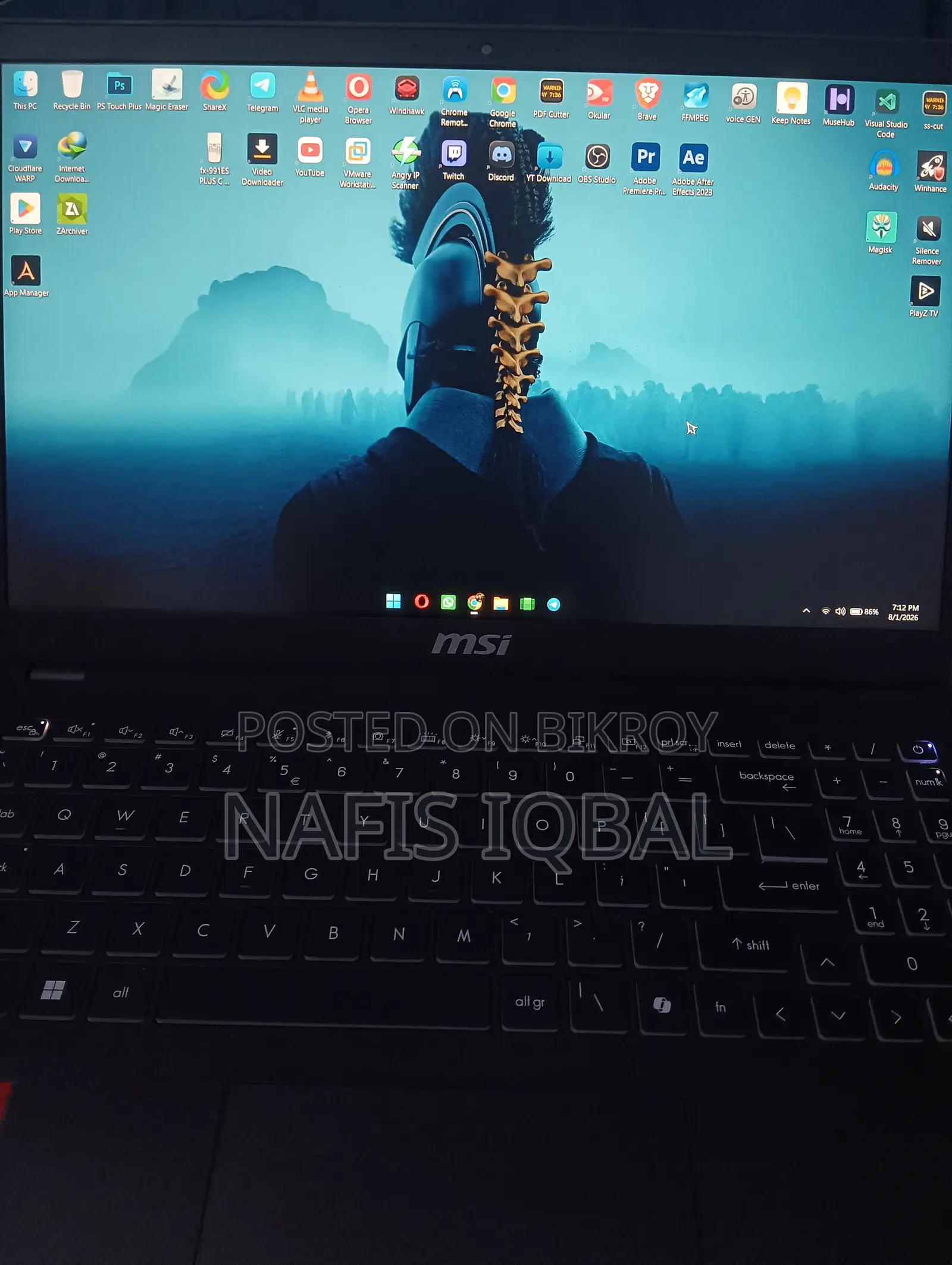 MSI 16GB RAM AMD Ryzen 5 SSD 512GB Laptop