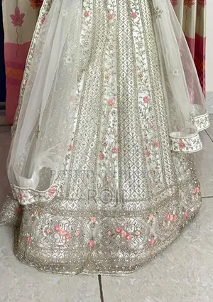 White Lehenga