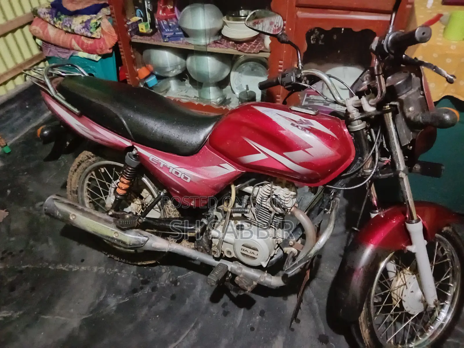 বাজাজ সিটি ১০০ ২০১৭ লাল