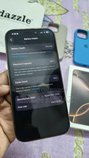 অ্যাপল আইফোন ১৬ প্রো ১২৮ জিবি গোল্ড