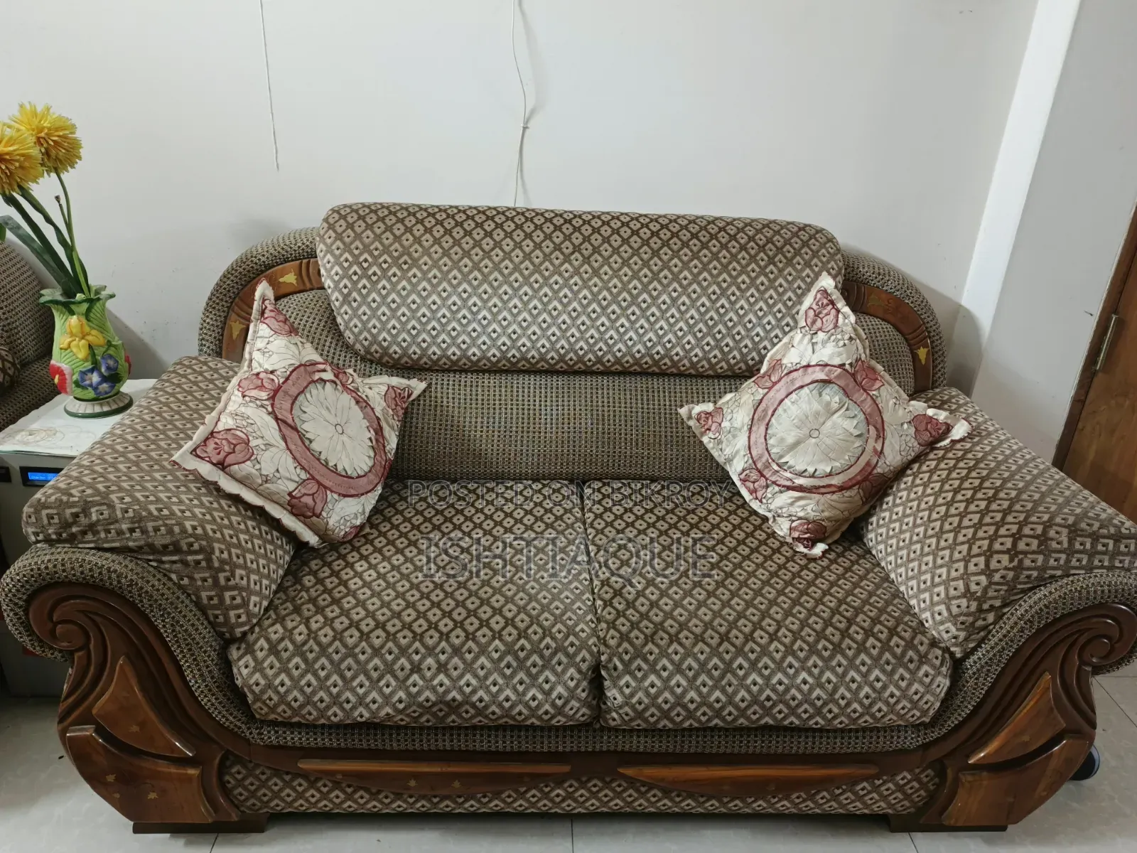 Sofa Set Made With Shegun Wood
