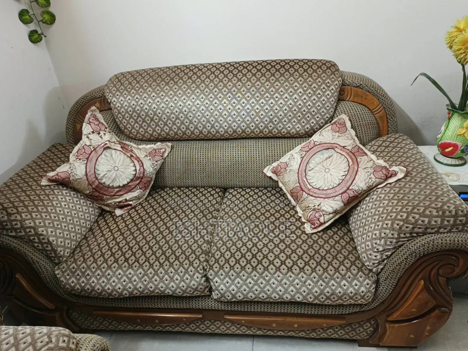 Sofa Set Made With Shegun Wood