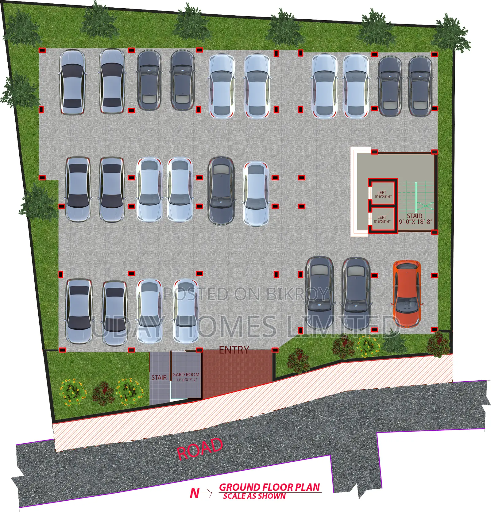 3 Bedroom Block of Flats in Uday Baganbari Tower, Badda for Sale
