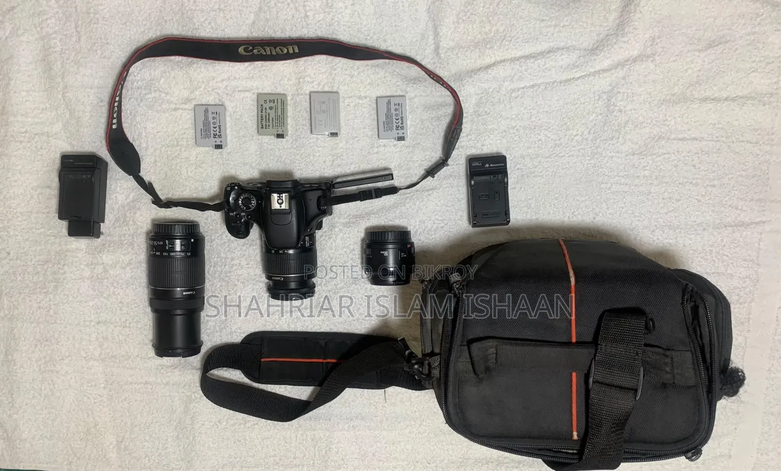 Canon EOS 600D DSLR With 3 Lenses
