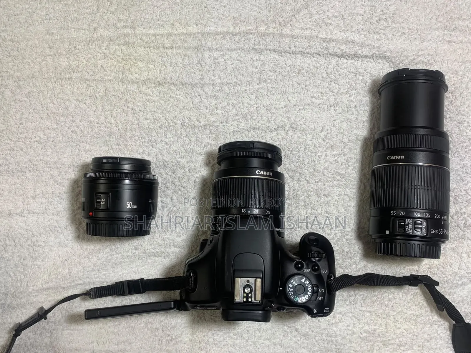 Canon EOS 600D DSLR With 3 Lenses