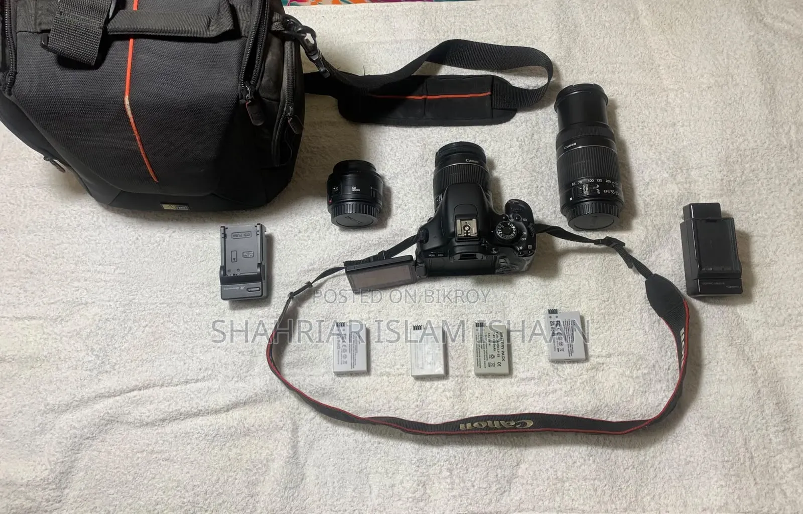 Canon EOS 600D DSLR With 3 Lenses