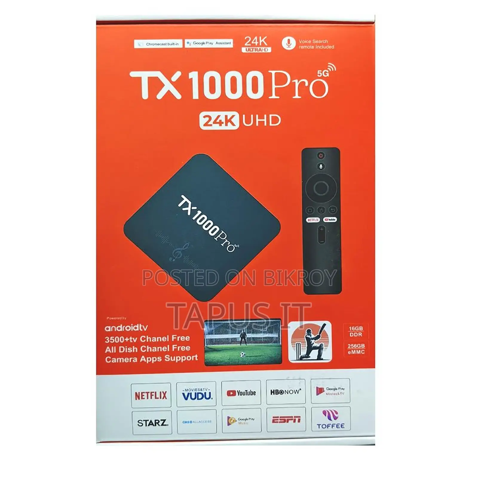 Smart TV Box TX1000Pro 5G 16gb/256gb