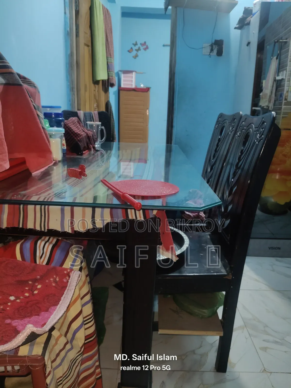 Dining Table with Six Chairs