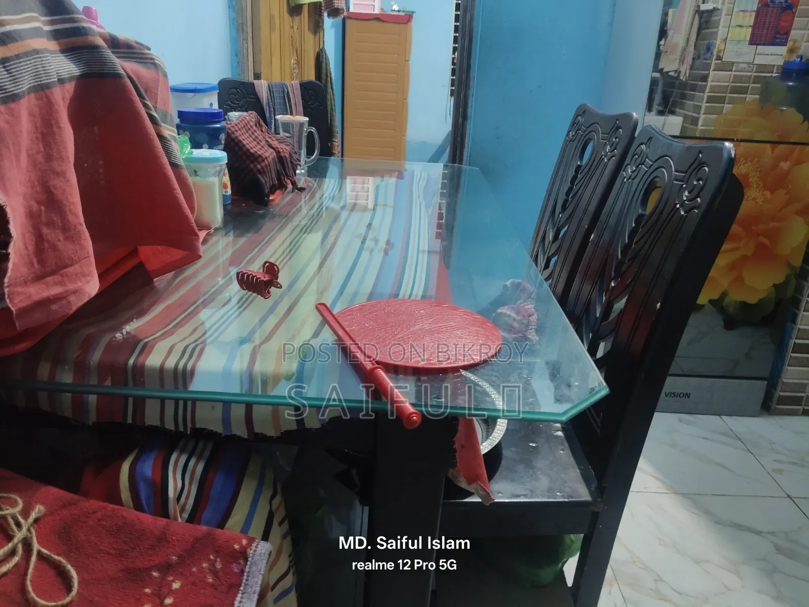 Dining Table with Six Chairs
