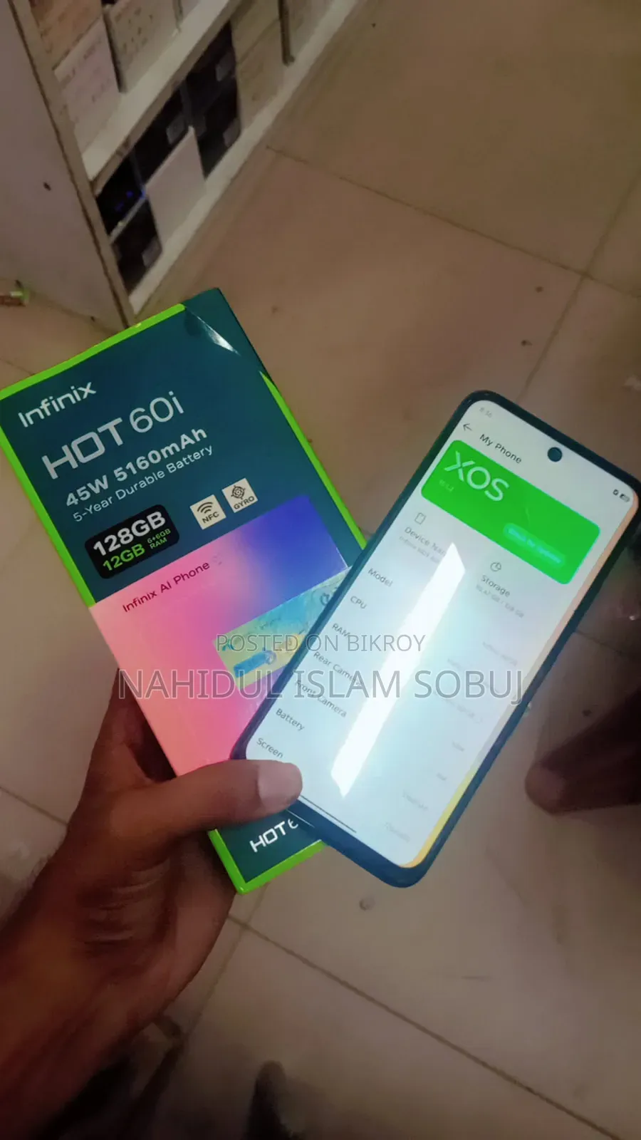 Infinix Hot 60i 128 GB Black