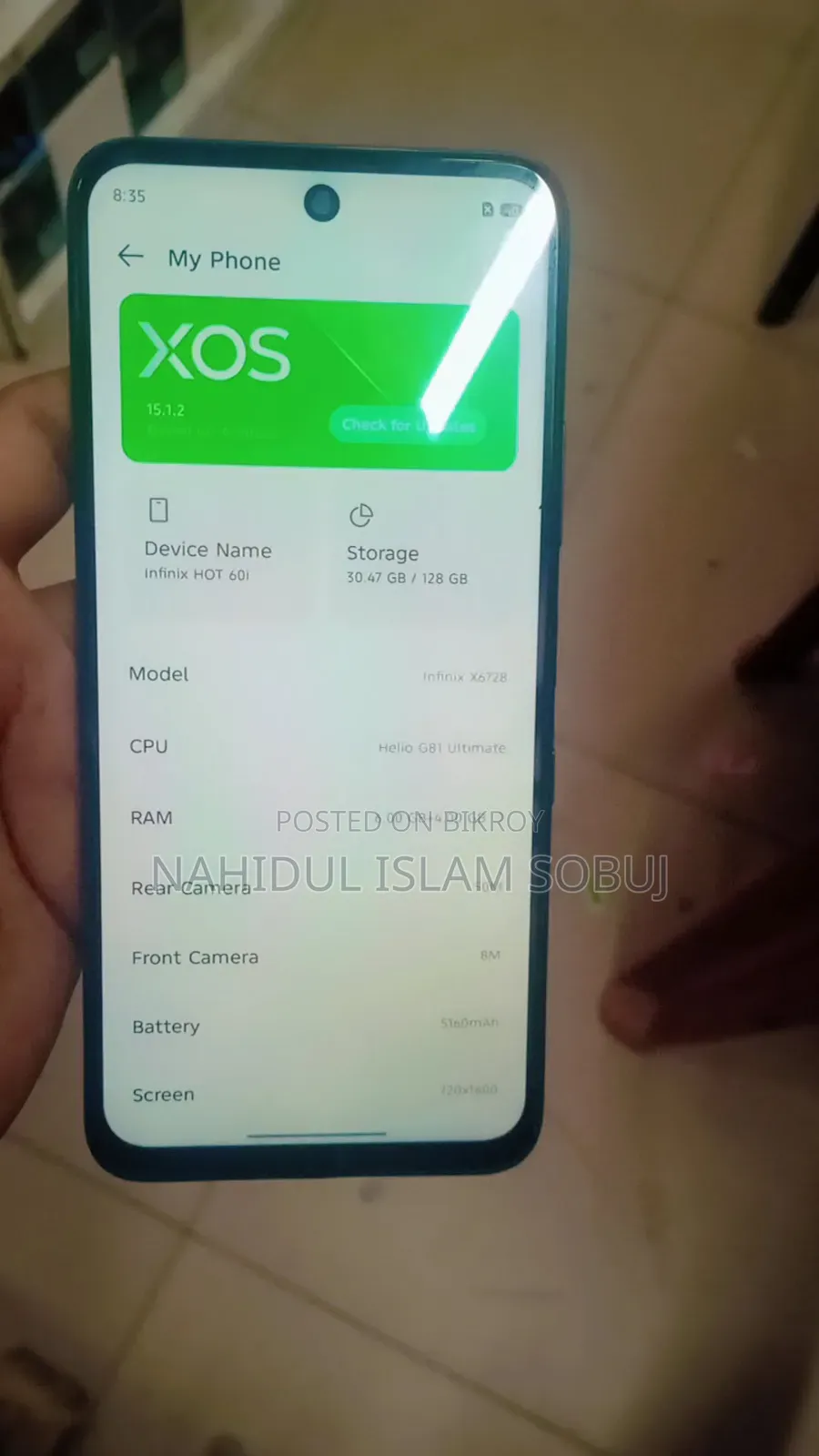 Infinix Hot 60i 128 GB Black
