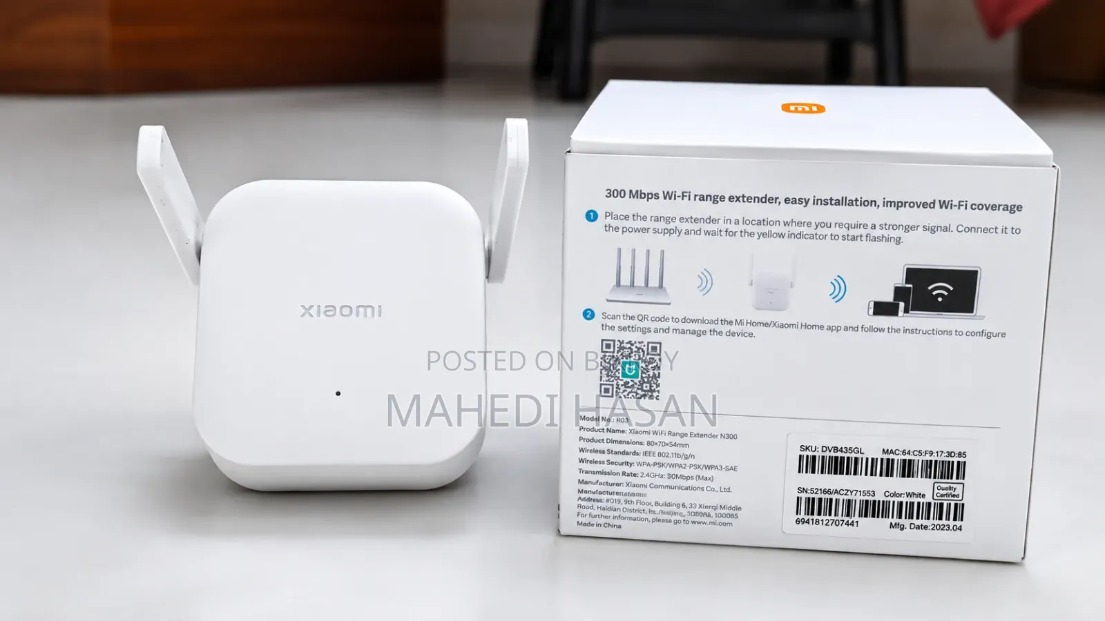 Xiaomi RD10M N300 300MBPS Wi-Fi Range Extender