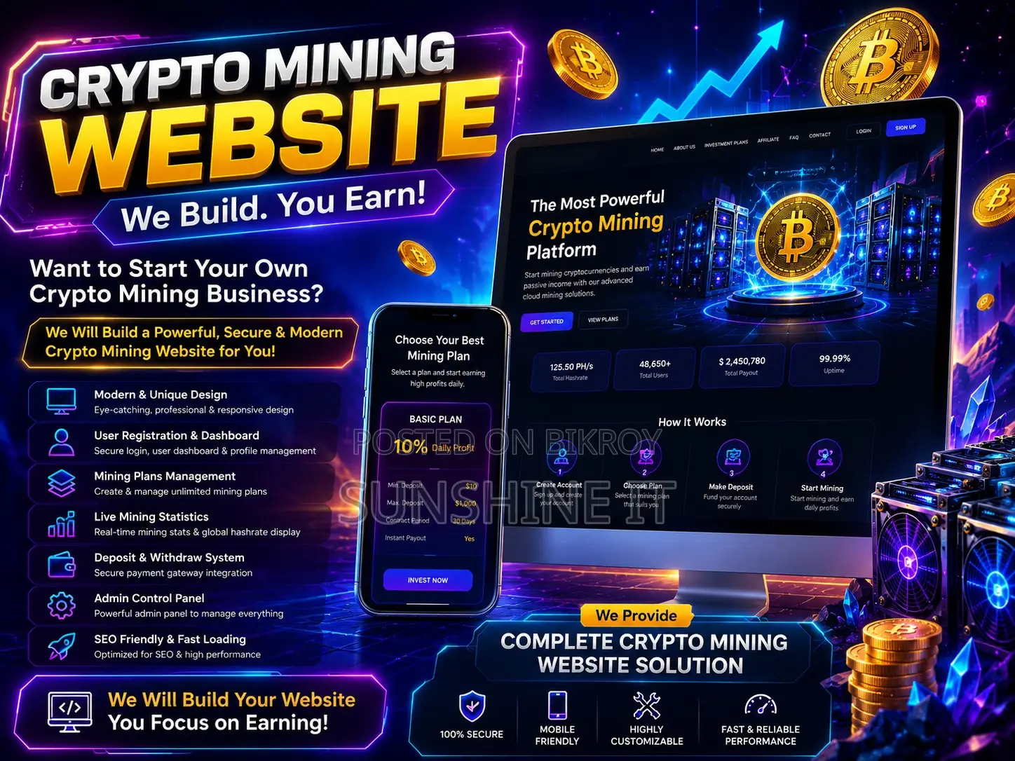 Crypto Mining Website