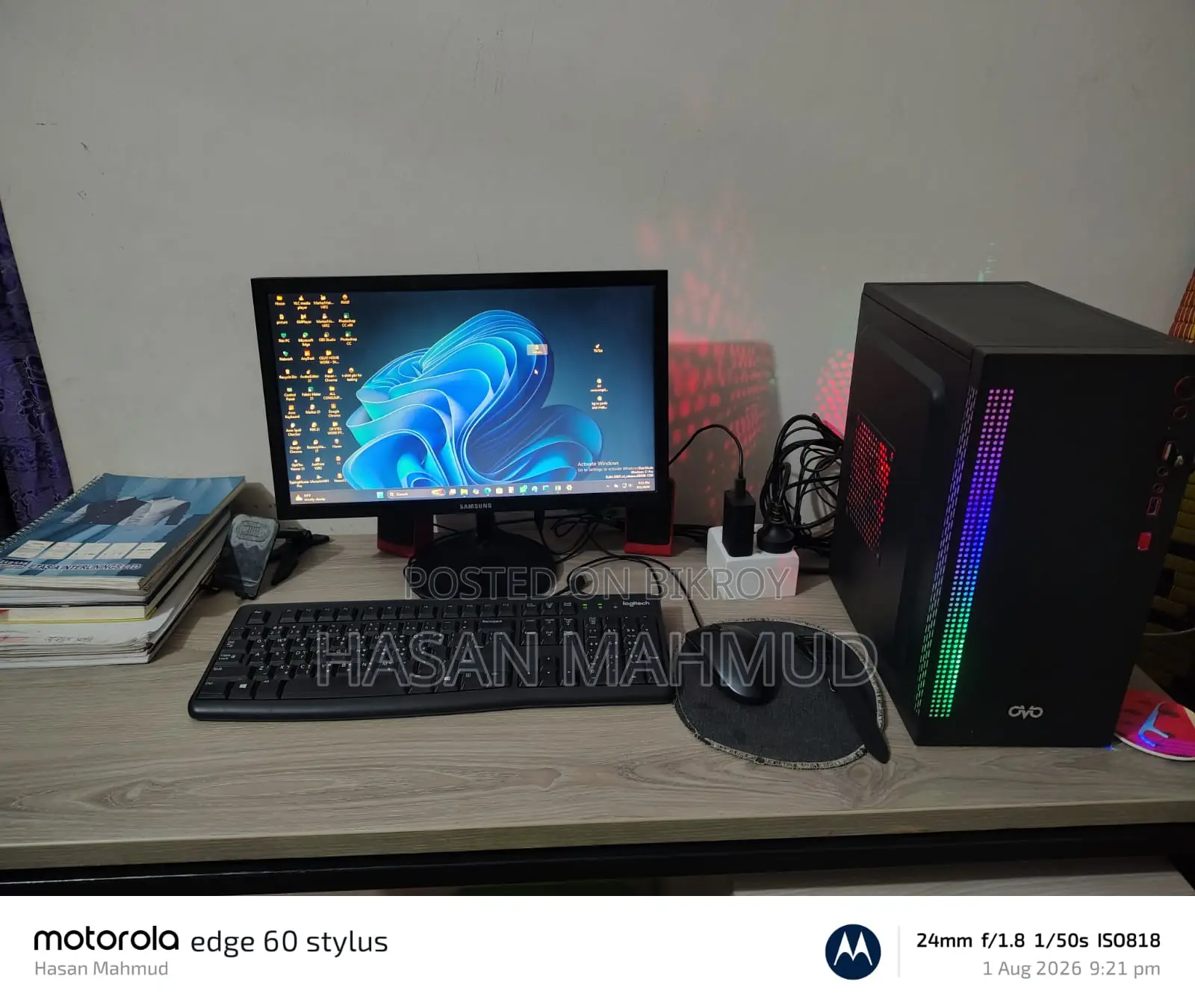 Desktop Computer 16GB Intel Core I5 SSD 256GB