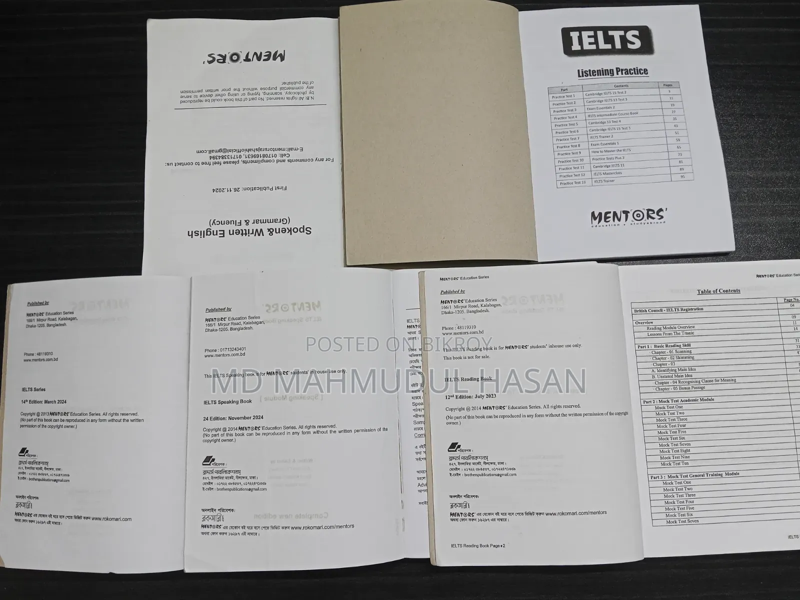 IELTS Preparation Full Set Book (MENTORS)