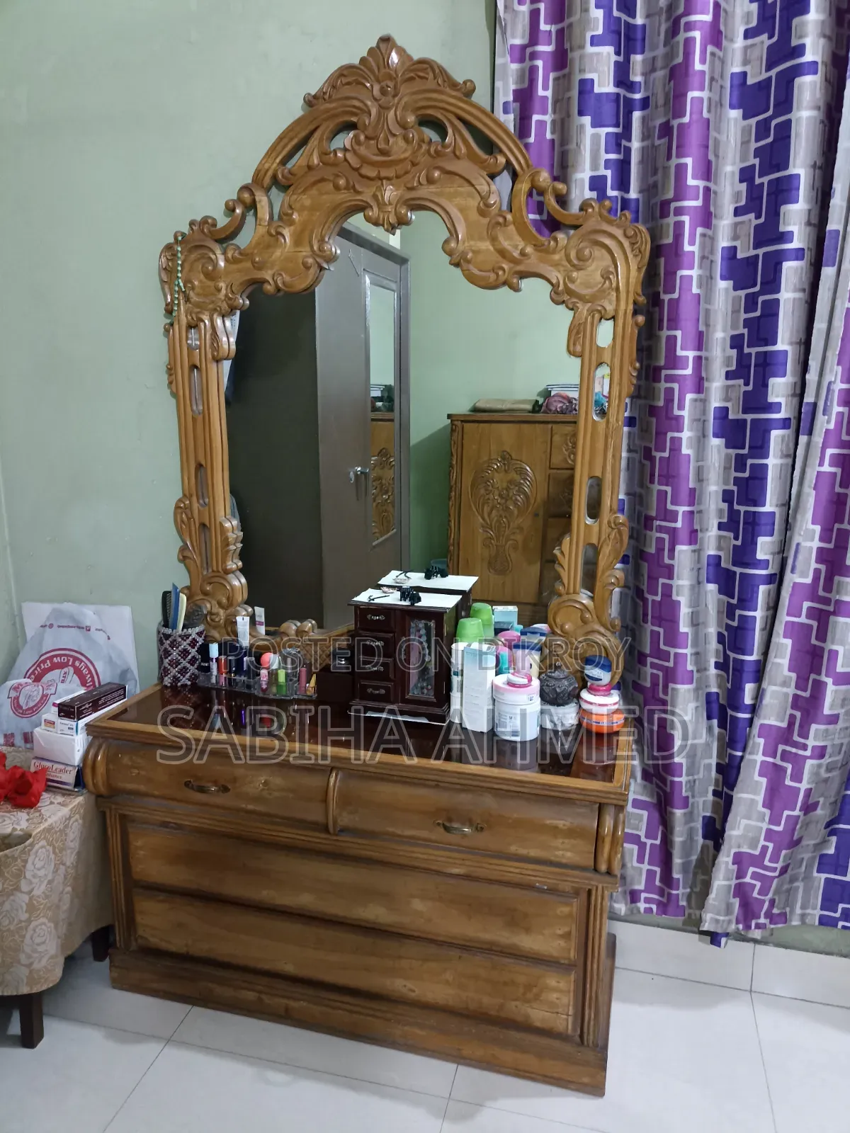 Original Segun Wood Dressing Table No Defect Completely Fresh