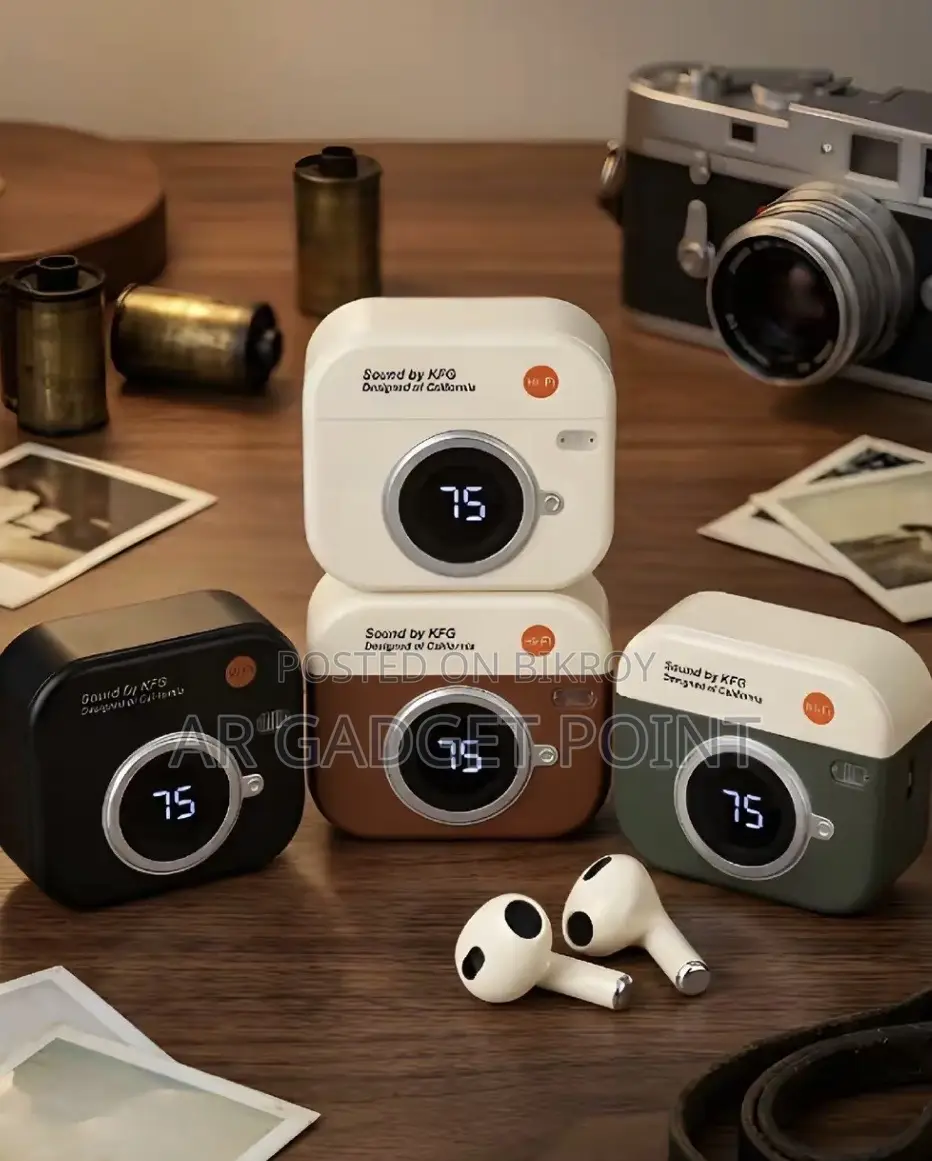 Q86 Retro Camera Design TWS Bluetooth Earbuds