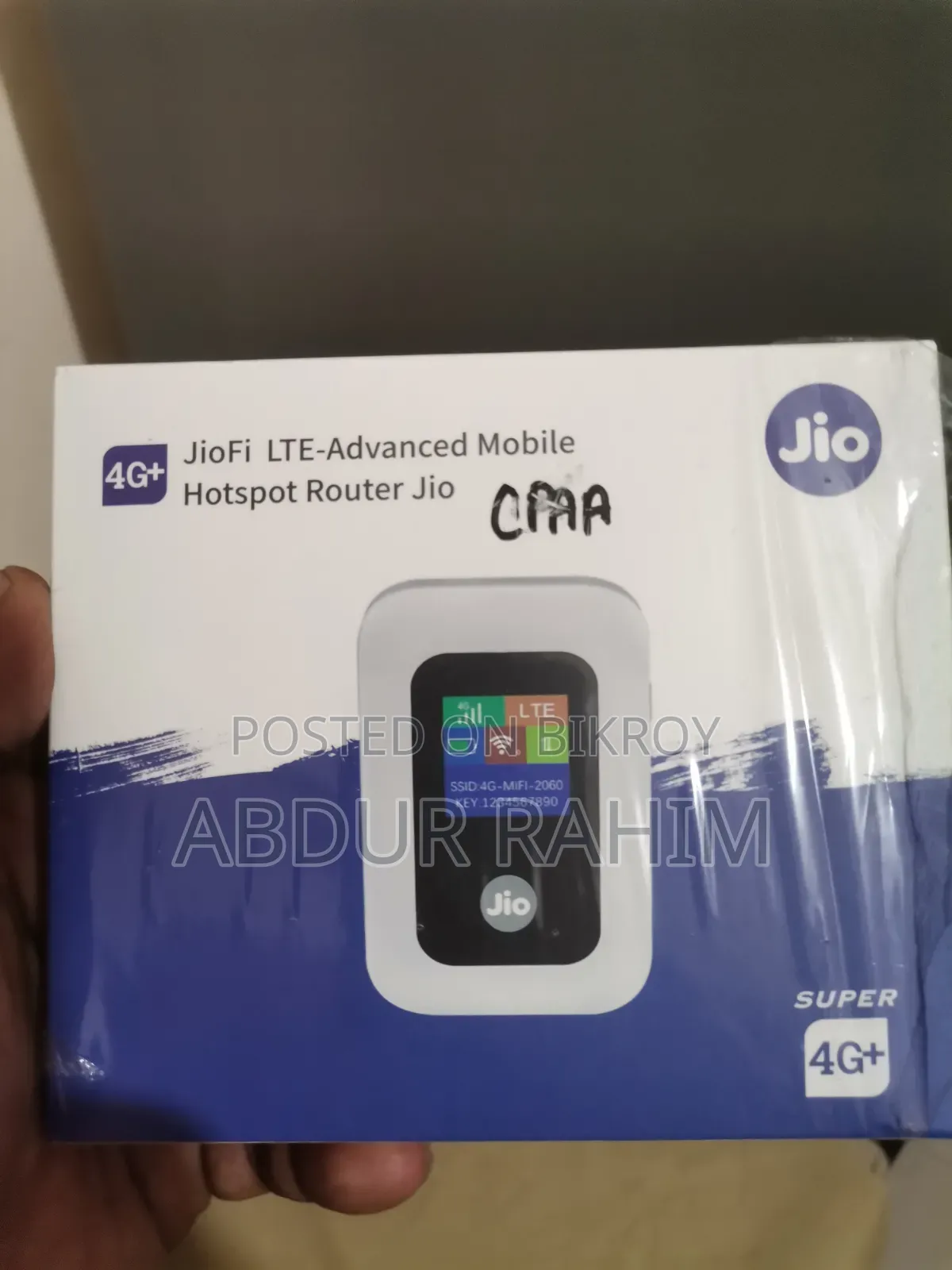 Jio 4G Pocket Router. LCD Display