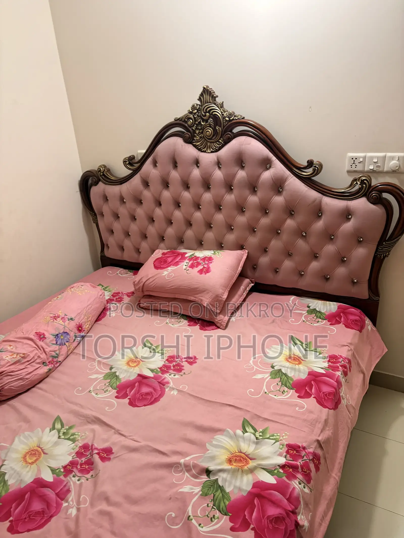 This bed will be sold 6/7 feet. Mattress will be given free with it