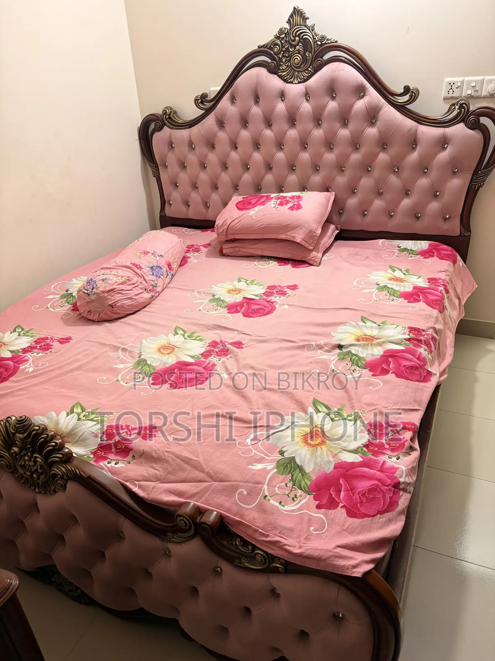 This bed will be sold 6/7 feet. Mattress will be given free with it