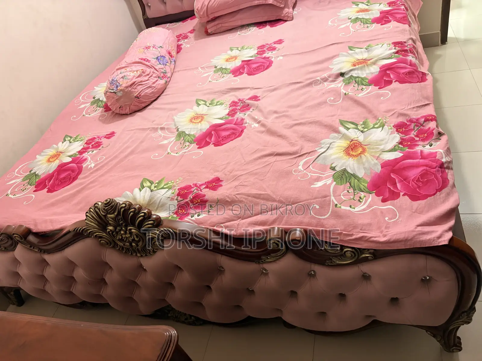 This bed will be sold 6/7 feet. Mattress will be given free with it