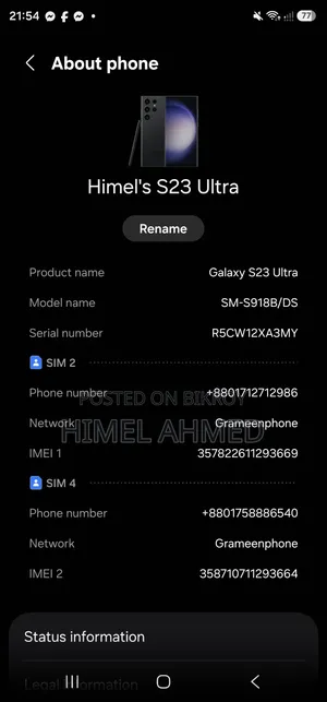 Samsung Galaxy S23 Ultra 512 GB Black