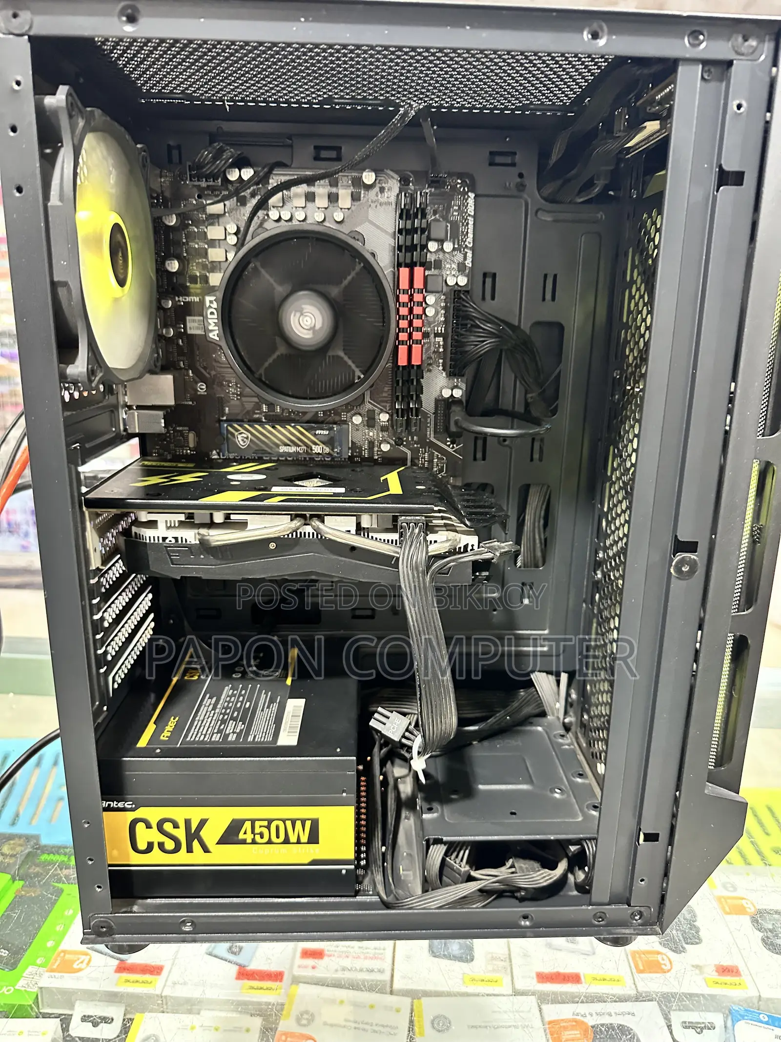 Desktop Computer 16GB AMD Ryzen 5 HDD+SSD 500GB