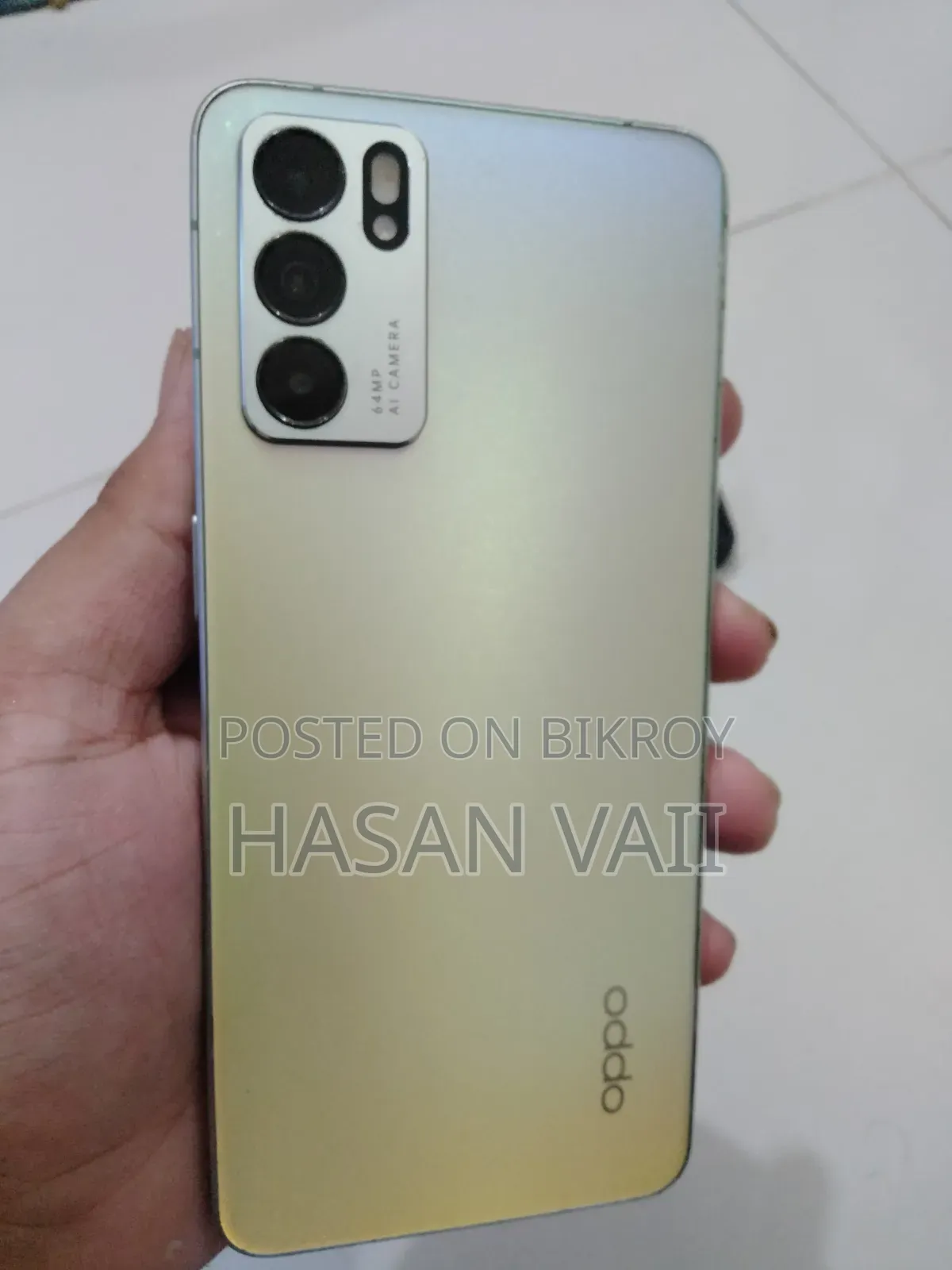 অপো রেনো৬ ৫জি ১২৮ জিবি সিলভার