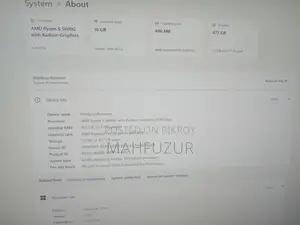 Desktop Computer Asus 16GB AMD Ryzen 5 SSD 512GB