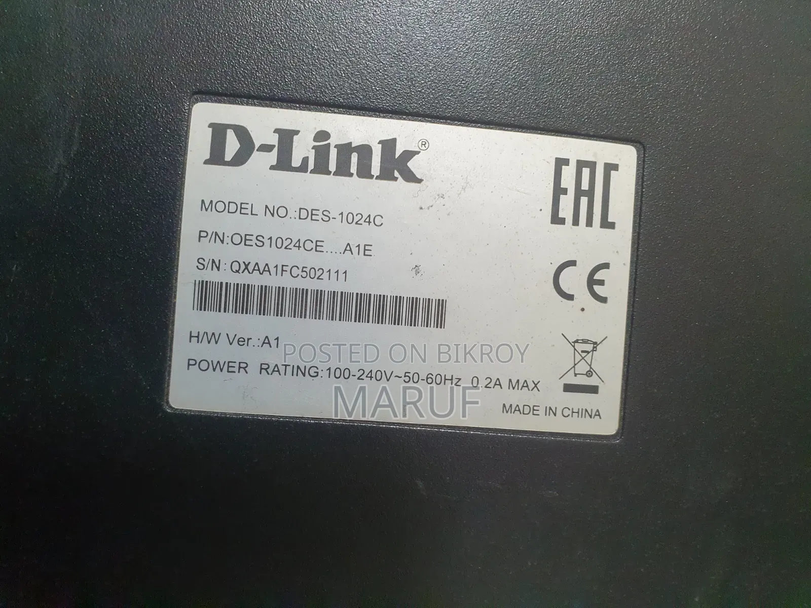 D-Link Des-1024c Ethernet Switch