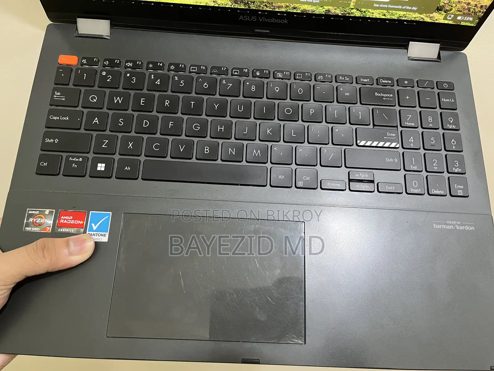 Laptop Asus Vivobook 16 24GB AMD Ryzen 7 SSD 512GB