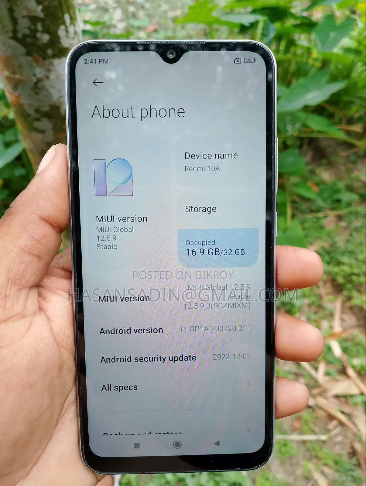 Xiaomi Redmi 10A 32 GB Black