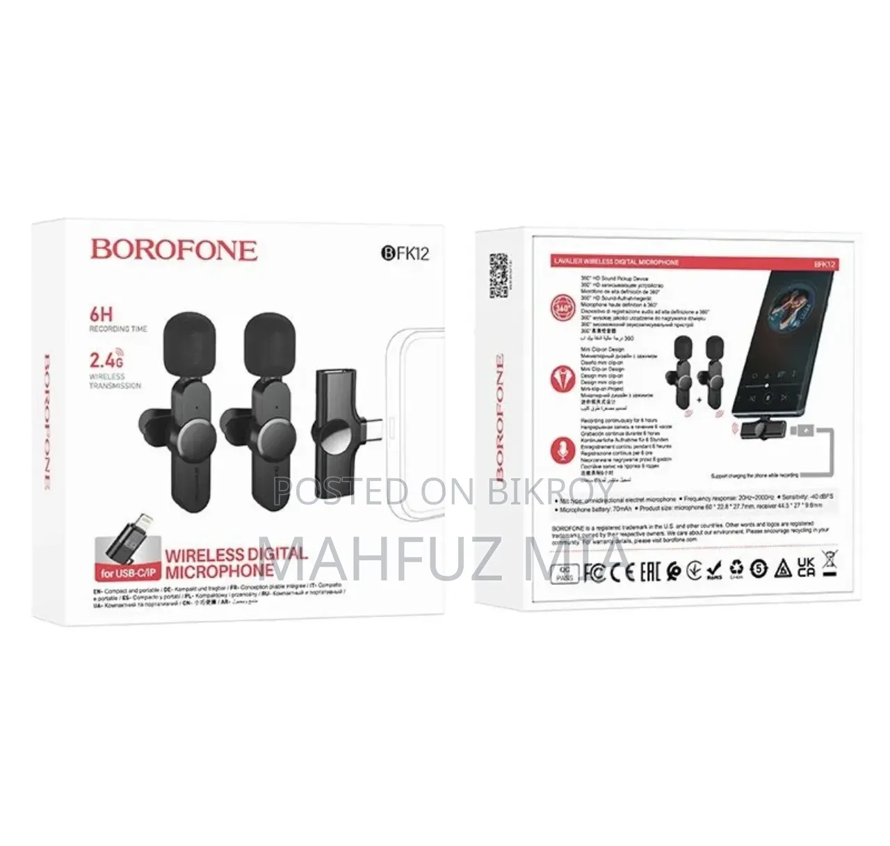 BOROFONE BFK12 Wireless Digital Microphone