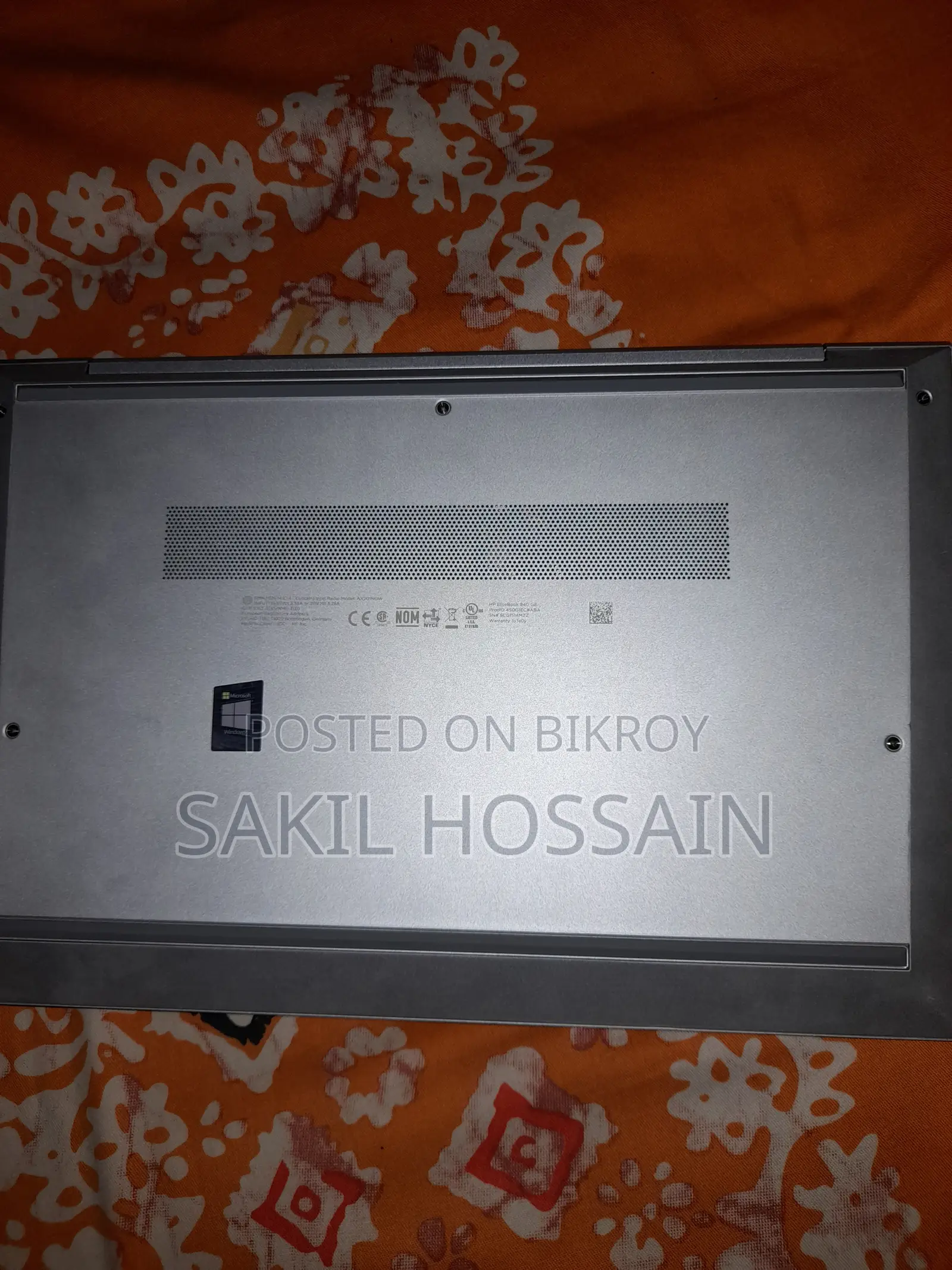 ল্যাপটপ HP EliteBook 840 G8 16GB Intel Core i5 SSD 512GB