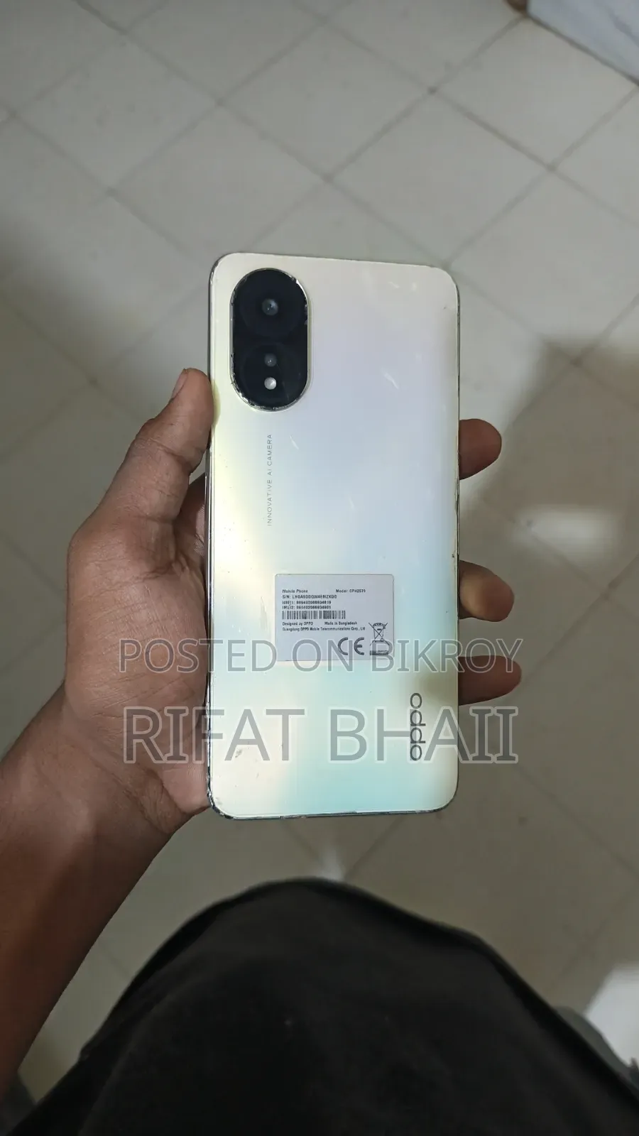 ওপ্পো এ৩৮ ১২৮ জিবি হোয়াইট