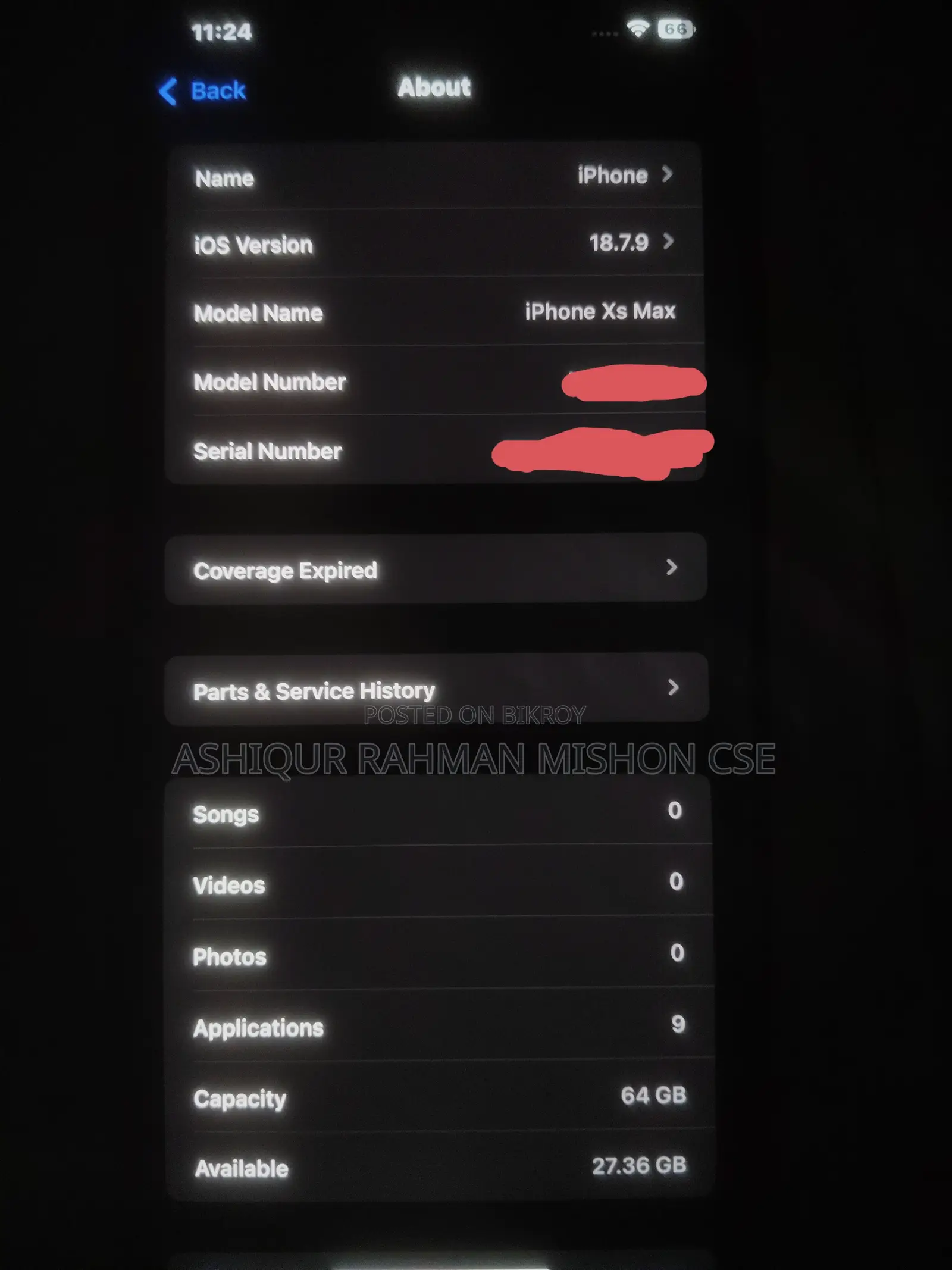 Apple iPhone XS Max 64 GB Gold