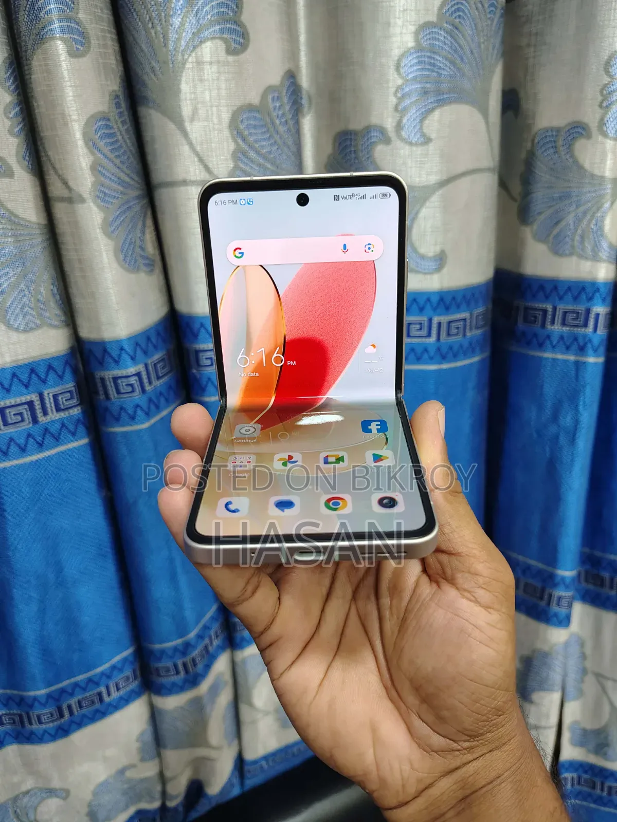 জিটিই নুবিয়া ফ্লিপ ৫জি ১২৮ জিবি গোল্ড