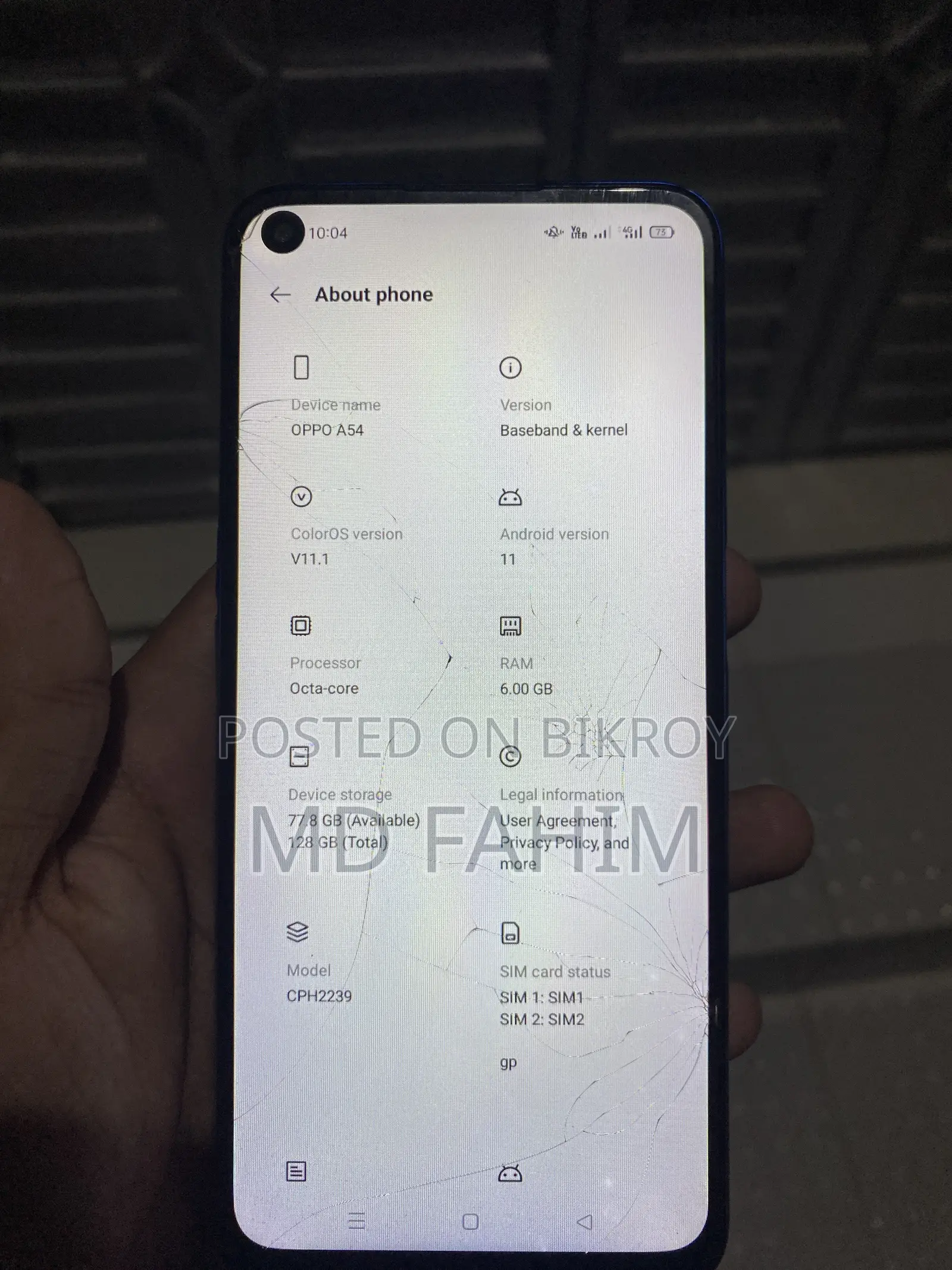 Oppo A54 128 GB Blue