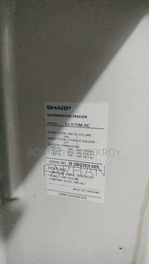 SHARP 606 Litre Double Fan Cooling Refrigerator-Freezer (Thailand)